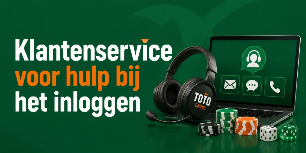 Klantenservice voor hulp bij het inloggen