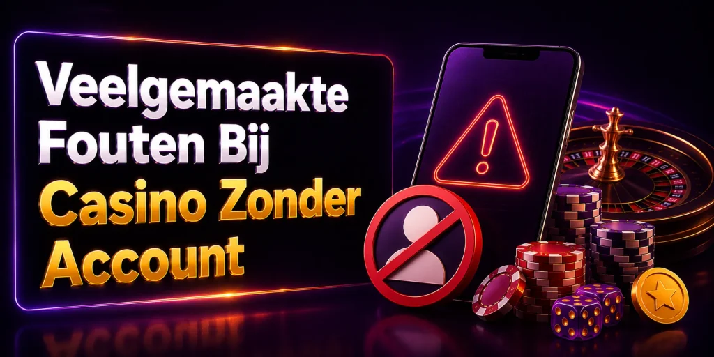 Veelgemaakte Fouten Bij Casino Zonder Account